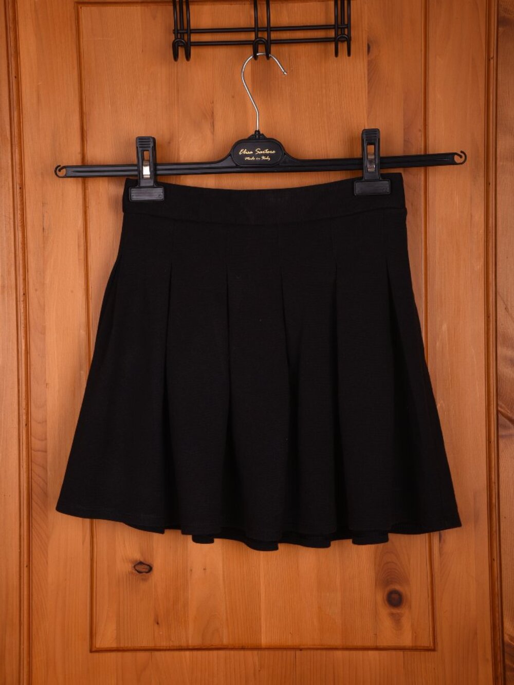 American Eagle Black High Waisted Pleated Mini Skirt Skater S